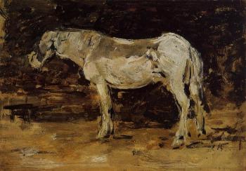 Eugene Boudin : White Horse
